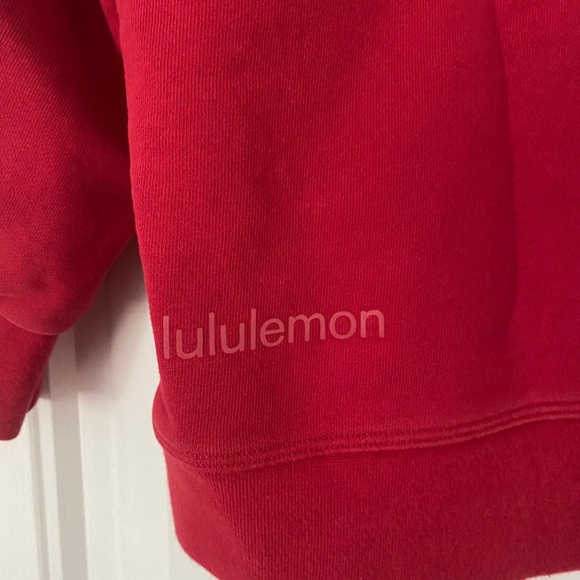 Lululemon Red  Crew Sweatshirt size 6 - Picture 6 of 6